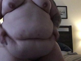 fetish, bbw belly play, exclusive, fat belly girl