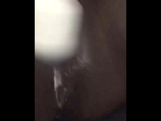 ebony bbw, alt girl, vertical video, magic wand orgasm