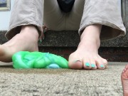 Preview 5 of HAPPY EASTER slimed tetra feet