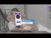 Preview 6 of Chica de rojo (Kourney Love) webcamer cumple la fantasia con un usuario fan