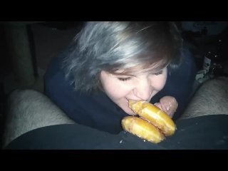 bbw, silly, chubby, doughnuts