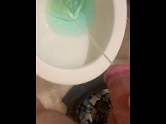 Male pissing. 