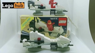 Construção rápida de um conjunto espacial Lego vintage de 1981
