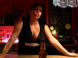 A French babe_in Spain. Seducing_and filming a waitress!!