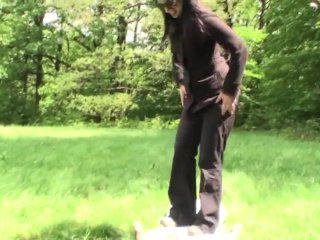 Femdom ladies enjoy to trample slaves