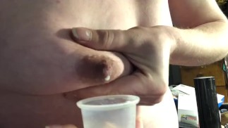 Lactating Fox Breast Milking