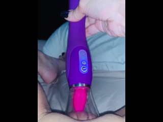 More tongue toy clit licker toy play 