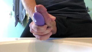 Vibrating For A No-Touch Cumshot