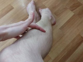 leg fetish, young hairy pussy, feet, kink