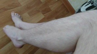 Hairy Legs Fetish Worship Your Wife And Sperm Of Her Lover On Hairy Legs