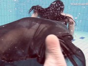 Preview 3 of Underwater babe Liza Rachinska swims naked