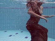 Preview 5 of Underwater babe Liza Rachinska swims naked