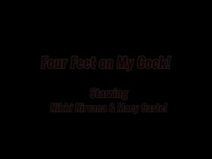 Video Four Feet Work On My Hard Cock with Macy Cartel & Nikki Nirvana!
