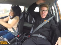 Video Fake Driving School Blonde learner Amaris and her perfect boobs fucked