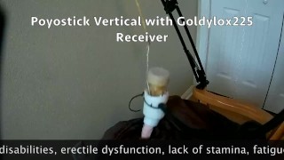 Poyostick Vertical used with a Venus 2000 Masturbation Machine Hands Free