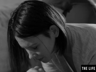 Cute brunette teen can't stop masturbating to her kinky fantasies