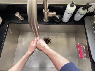 College Ginger Gal Scrubs Her Gorgeous Freckles (Wow!)