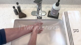 Ryan creamer geeft een perfect normale hand wassen tutorial A+