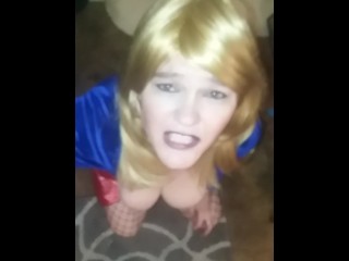 Supergirl Defeated and in Pain Blows Villain POV
