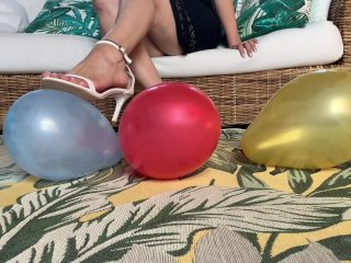 balloon, feet, exclusive, babe