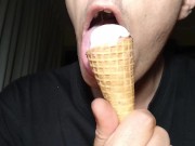 Licking fetish Licker submissive man Licking icecream Audio Version