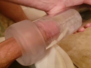 Edging with new Penis Pump with Masturbation Sleeve Toy, Amazing Sucking! - Pornhub Gay
