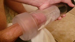 Amazing Sucking With A New Penis Pump And Masturbation Sleeve Edging