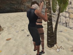 Pantyhose Bondage: Tied to a Tree - Screenshot 7 of 16 - Rough