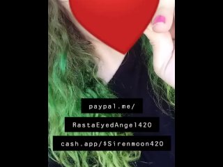 Gagging on a giant popsicle subscribe to my premium Snapchat sirenmoon420 