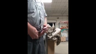 Almost caught jerking off at work