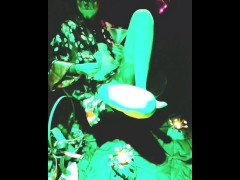 ❣;;transvestite transsexual drinks a glass ;;❣ diva cup slurping