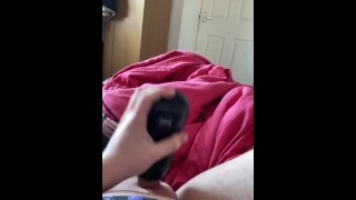Recommend getting a flashlight feels amazing when wanking off my cock