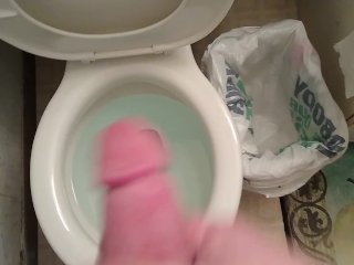 Mitch masturbating in the bathroom