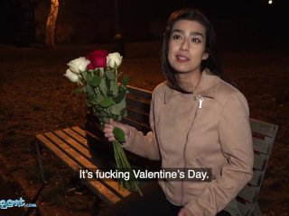 Public Agent Aaeysha gets fucked on Valentines Day in a hotel room screenshot number 2