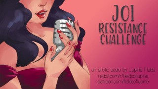 JOI Resistance Challenge - Dirty Talk - Rpg erótico de áudio