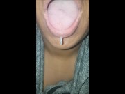 Preview 3 of Long tongue and fresh spit for you