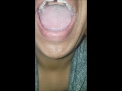 Long tongue and fresh spit for you