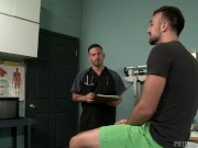 Preview 1 of MenOver30 - Doctor Rossi Can't Resist Patient's Boner