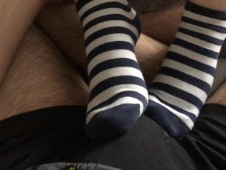fotjob, russian, socks, masturbation
