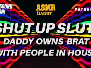 Shut Up Slut! Lil Gets Rough,Gagged Lockdown Pounding - ASMRAudio