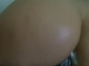 Preview 4 of Trying so hard not to cum in my gf while she bounces her round ass