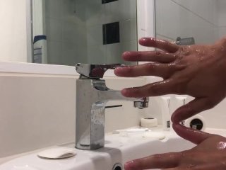 verified amateurs, solo, lavado de manos, solo male