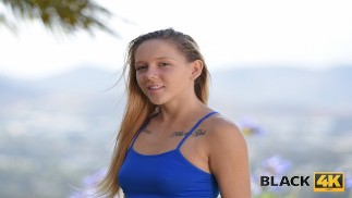 BLACK4K. Nice Hollie Mack tastes big black cock