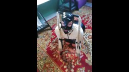 MJ Facefuck с кляпом во рту