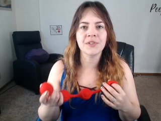 Doc Johnson Kinky Red Weighted Anal beads