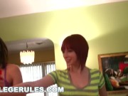 Preview 2 of COLLEGE RULES - Frat Boys And Sorority Girls Gettin' Loose At A Party