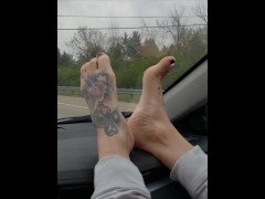 Quarantine free friday! Feet on the dash #2