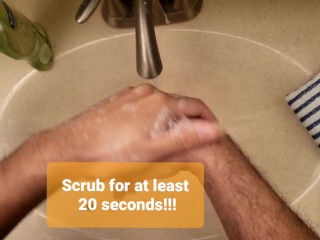 Amateur POV Handwashing Demo HD 60FPS