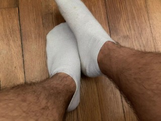 French Students Play with his Feets and White Socks