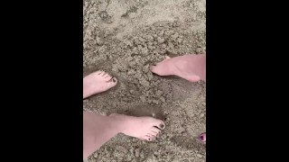 Dita dei piedi nella sabbia del Texas pt 1